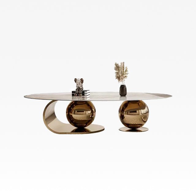 Ball Design Oval Top Coffee Table | coffee table