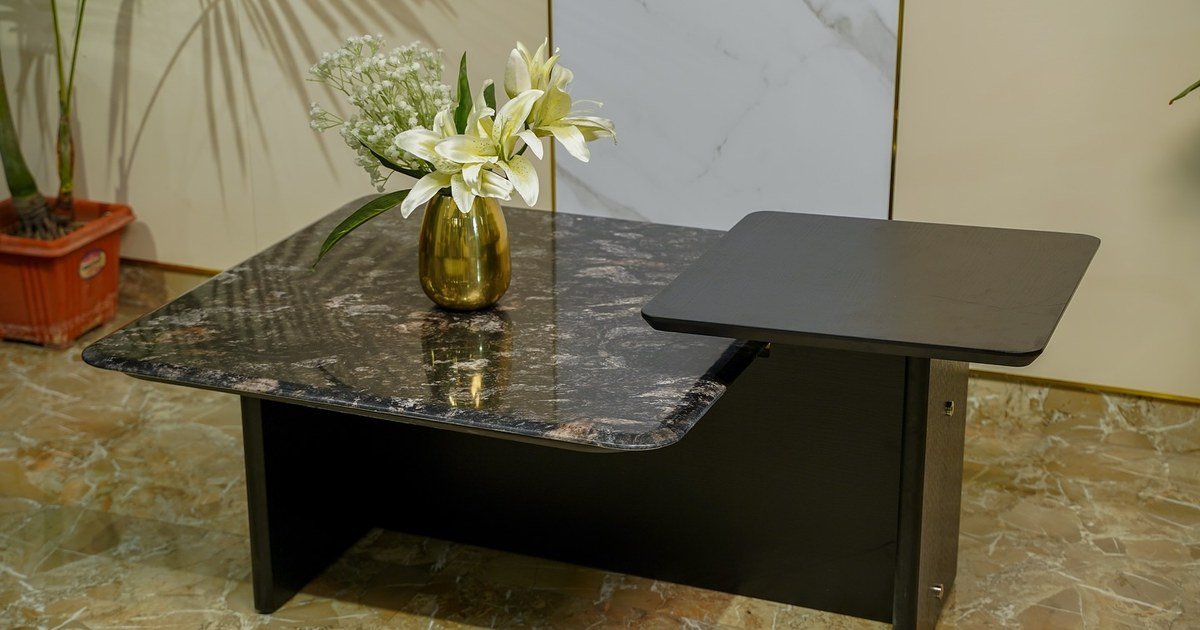 Centre table styled in a Jaipur living room | center table