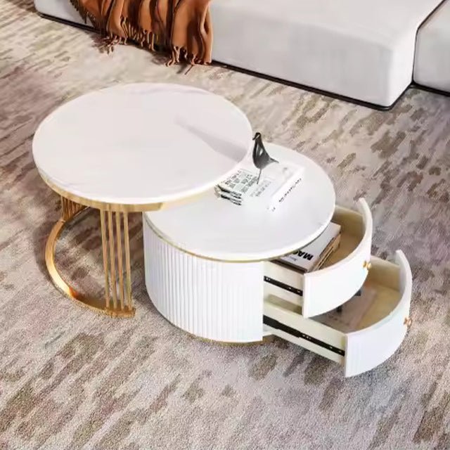 Round Duo Nesting Coffee Table | coffee table